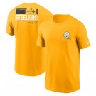 Men's Pittsburgh Steelers Yellow Team Incline T Shirt