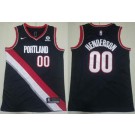 Men's Portland Trail Blazers #00 Scoot Henderson Black Icon Sponsor Swingman Jersey