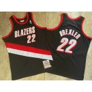 Men's Portland Trail Blazers #22 Clyde Drexler Black 1991 Hollywood Classic Authentic Jersey