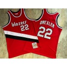 Men's Portland Trail Blazers #22 Clyde Drexler Red 1983 Hollywood Classic Authentic Jersey