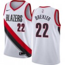 Men's Portland Trail Blazers #22 Clyde Drexler White Icon Hot Press Jersey