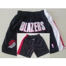 Men's Portland Trail Blazers Black Just Don Swingman Shorts