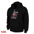 Men's Portland Trail Blazers Black Printed Pullover Hoodie