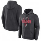 Men's Portland Trail Blazers Charcoal Noches Ene Be A Pullover Hoodie