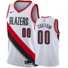 Men's Portland Trail Blazers Custom White Icon Hot Press Jersey