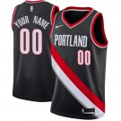 Men's Portland Trail Blazers Customized Black Icon Swingman Nike Jersey