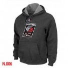 Men's Portland Trail Blazers Dark Grey Printed Pullover Hoodie