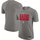 Men's Portland Trail Blazers Gray 2022 Legend On Court Practice Performance T Shirt