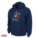 Men's Portland Trail Blazers Navy Blue Printed Pullover Hoodie