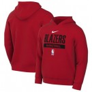 Men's Portland Trail Blazers Red 2022 Legend On Court Practice Performance Pullover Hoodie
