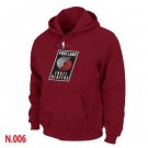 Men's Portland Trail Blazers Red Printed Pullover Hoodie