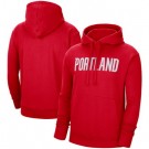 Men's Portland Trail Blazers Red Statement Edition Fleece Pullover Hoodie