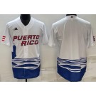 Men's Puerto Rico Blank White 2023 World Baseball Classic Cool Base Jersey