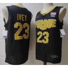 Men's Purdue Boilermakers #23 Jaden Ivey Black College Basketball Jersey