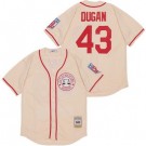 Men's Rockford Peaches #43 Jimmy Dugan Cream Baseball Jersey