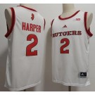 Men's Rutgers Scarlet Knights #2 Dylan Harper White College Basketball Jersey