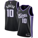 Men's Sacramento Kings #10 DeMar DeRozan Black Heat Press Jersey