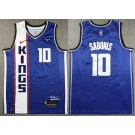 Men's Sacramento Kings #10 Domantas Sabonis Blue 2023 City Icon Sponsor Swingman Jersey