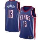 Men's Sacramento Kings #13 Keegan Murray Blue 2024 City Heat Press Jersey