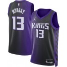 Men's Sacramento Kings #13 Keegan Murray Purple Statement Heat Press Jersey