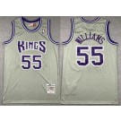 Men's Sacramento Kings #55 Jason Williams Gray 2000 Throwback Swingman Jersey