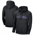 Men's Sacramento Kings Black 2021 City Edition Essential Logo Fleece Pullover Hoodie