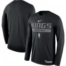 Men's Sacramento Kings Black 2022 Legend On Court Practice Performance Long Sleeve T Shirt