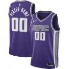 Men's Sacramento Kings Custom Purple Icon Hot Press Jersey