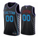 Men's Sacramento Kings Customized Black 2021 City Stitched Swingman Jersey