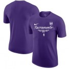 Men's Sacramento Kings Purple Association Official Ucensed T Shirt