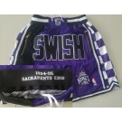 Men's Sacramento Kings Purple Swish Just Don 1994 Swingman Shorts