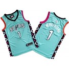 Men's San Antonio Spurs #1 Victor Wembanyama Aqua 2022 City Icon Swingman Jersey