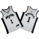 Men's San Antonio Spurs #1 Victor Wembanyama White Icon Swingman Jersey
