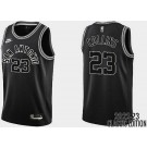 Men's San Antonio Spurs #23 Zach Collins Black 2022 Classic Icon Hot Press Jersey