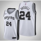 Men's San Antonio Spurs #24 Devin Vassell White Icon Hot Press Jersey