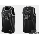 Men's San Antonio Spurs #33 Tre Jones Black 2022 Classic Icon Hot Press Jersey