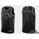 Men's San Antonio Spurs #3 Keldon Johnson Black 2022 Classic Icon Hot Press Jersey