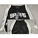 Men's San Antonio Spurs Black 2023 Just Don Shorts