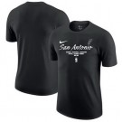 Men's San Antonio Spurs Black Association Official Ucensed T Shirt