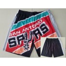 Men's San Antonio Spurs Black Hollywood Classic Printed Swingman Shorts