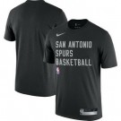 Men's San Antonio Spurs Black Sideline Legend Performance Practice T Shirt