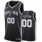 Men's San Antonio Spurs Custom Black Icon Hot Press Jersey