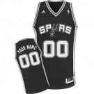 Men's San Antonio Spurs Customized Black Swingman Adidas Jersey