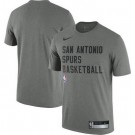 Men's San Antonio Spurs Gray Sideline Legend Performance Practice T Shirt