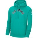 Men's San Antonio Spurs Teal 2021 City Edition Essential Logo Pullover Hoodie