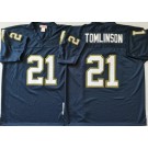 Men's San Diego Chargers #21 LaDainian Tomlinson Navy Throwback Jersey