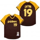 Men's San Diego Padres #19 Tony Gwynn Brown 1979 Throwback Jersey