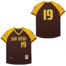 Men's San Diego Padres #19 Tony Gwynn Brown Tigers 1946 Throwback Jersey