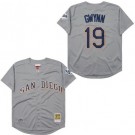 Men's San Diego Padres #19 Tony Gwynn Gray 1999 Throwback Jersey