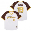Men's San Diego Padres #19 Tony Gwynn White 1978 Throwback Jersey
